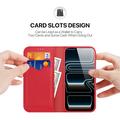 iPhone 18 Pro Dux Ducis Hivo Wallet Leather Case - Red