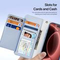 iPhone 18 Pro Dux Ducis Lawa Wallet Leather Case w. Magnetic Cover - Baby Blue