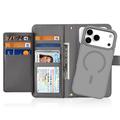 iPhone 18 Pro Dux Ducis Lawa Wallet Leather Case w. Magnetic Cover - Grey