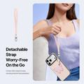iPhone 18 Pro Dux Ducis Luvy Case with Finger Ring/Hand Strap - Light Pink / Butterfly