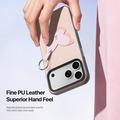 iPhone 18 Pro Dux Ducis Luvy Case with Finger Ring/Hand Strap - Light Pink / Butterfly