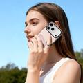 iPhone 18 Pro Dux Ducis Luvy Case with Finger Ring/Hand Strap - Light Pink / Butterfly