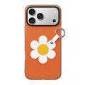 iPhone 18 Pro Dux Ducis Luvy Case with Finger Ring/Hand Strap - Orange / Daisy