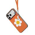 iPhone 18 Pro Dux Ducis Luvy Case with Finger Ring/Hand Strap - Orange / Daisy