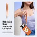 iPhone 18 Pro Dux Ducis Luvy Case with Finger Ring/Hand Strap - Orange / Daisy