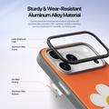 iPhone 18 Pro Dux Ducis Luvy Case with Finger Ring/Hand Strap - Orange / Daisy