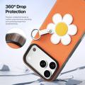 iPhone 18 Pro Dux Ducis Luvy Case with Finger Ring/Hand Strap - Orange / Daisy