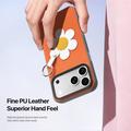 iPhone 18 Pro Dux Ducis Luvy Case with Finger Ring/Hand Strap - Orange / Daisy