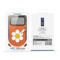 iPhone 18 Pro Dux Ducis Luvy Case with Finger Ring/Hand Strap - Orange / Daisy