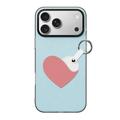 iPhone 18 Pro Dux Ducis Luvy Case with Finger Ring/Hand Strap - Sky Blue / Heart