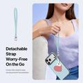 iPhone 18 Pro Dux Ducis Luvy Case with Finger Ring/Hand Strap - Sky Blue / Heart