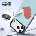 iPhone 18 Pro Dux Ducis Luvy Case with Finger Ring/Hand Strap - Sky Blue / Heart
