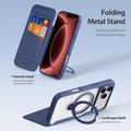 iPhone 18 Pro Dux Ducis Skin X Pro Magnetic Flip Case - Blue