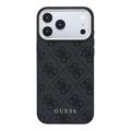 iPhone 18 Pro Guess 4G Gold Frame Case - MagSafe Compatible - Black