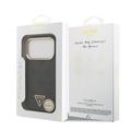 iPhone 18 Pro Guess 4G Strass Triangle Logo Gold Frame MagSafe Case