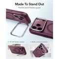 iPhone 18 Pro Max/17 Pro Max ESR Classic Hybrid Kickstand MagSafe Case - Frosted Deep Burgundy