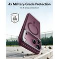 iPhone 18 Pro Max/17 Pro Max ESR Classic Hybrid Kickstand MagSafe Case - Frosted Deep Burgundy