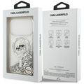 iPhone 18 Pro Max/17 Pro Max Karl Lagerfeld Liquid Glitter Karl & Choupette Heads MagSafe Case - Transparent