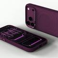 iPhone 18 Pro Max/17 Pro Max Mutural Magnetic Ripple Wave Hybrid Case - Cherry Red