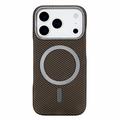 iPhone 18 Pro Max/17 Pro Max Slim Carbon Fiber Magnetic Case - Brown