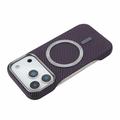 iPhone 18 Pro Max/17 Pro Max Slim Carbon Fiber Magnetic Case - Purple
