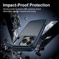 iPhone 18 Pro Max Brushed TPU Case - Carbon Fiber - Blue
