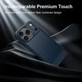 iPhone 18 Pro Max Brushed TPU Case - Carbon Fiber - Blue