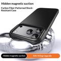 iPhone 18 Pro Max Carbon Fiber Hybrid Case - MagSafe-Compatible - Black