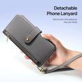 iPhone 18 Pro Max Dux Ducis Lawa Wallet Leather Case w. Magnetic Cover - Grey