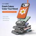iPhone 18 Pro Max Dux Ducis Luvy Case with Finger Ring/Hand Strap - Orange / Daisy