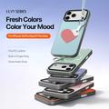 iPhone 18 Pro Max Dux Ducis Luvy Case with Finger Ring/Hand Strap - Sky Blue / Heart