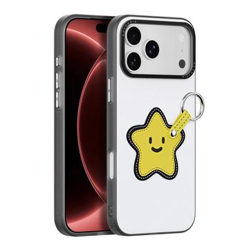 iPhone 18 Pro Max Dux Ducis Luvy Case with Finger Ring/Hand Strap - White / Star