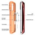 iPhone 18 Pro Max Dux Ducis Yind Hybrid Case - MagSafe Compatible - Orange