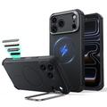 iPhone 18 Pro Max/17 Pro Max ESR Cyber Tough Kickstand MagSafe Hybrid Case - Black