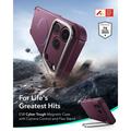 iPhone 18 Pro Max/17 Pro Max ESR Cyber Tough Kickstand MagSafe Hybrid Case - Deep Burgundy