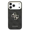 iPhone 18 Pro Max Guess 4G Metal Logo Gold Frame Case