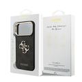 iPhone 18 Pro Max Guess 4G Metal Logo Gold Frame Case