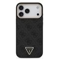 iPhone 18 Pro Max Guess 4G Strass Triangle Logo Gold Frame MagSafe Case