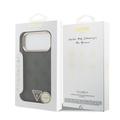 iPhone 18 Pro Max Guess 4G Strass Triangle Logo Gold Frame MagSafe Case