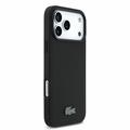 iPhone 18 Pro Max Lacoste Iconic Petit Pique Metal Logo Case - MagSafe Compatible - Black