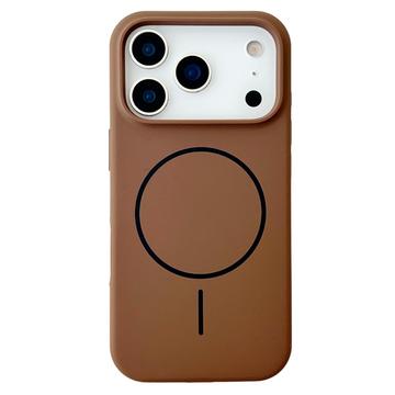 iPhone 18 Pro Max Liquid Silicone Case - MagSafe Compatible - Brown