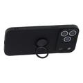 iPhone 18 Pro Max Liquid Silicone Case with Ring Holder and Wrist Strap