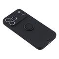 iPhone 18 Pro Max Liquid Silicone Case with Ring Holder and Wrist Strap