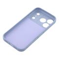 iPhone 18 Pro Max Liquid Silicone Case with Ring Holder and Wrist Strap - Light Purple