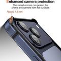 iPhone 18 Pro Max Metal Bumper with Raised Edges - Blue