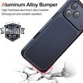 iPhone 18 Pro Max Metal Bumper with Raised Edges - Silver