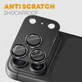 iPhone 18 Pro Max Northjo Full Protection Matte Metal and Tempered Glass Camera Lens Protector - Grey