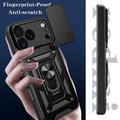 iPhone 18 Pro Max Rotary Ring Hybrid Case with Camera Shield