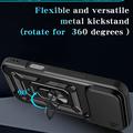 iPhone 18 Pro Max Rotary Ring Hybrid Case with Camera Shield