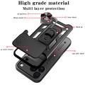 iPhone 18 Pro Max Rotary Ring Hybrid Case with Camera Shield